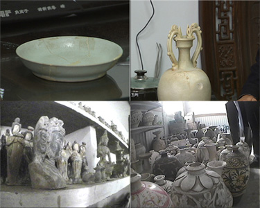 贗品古陶瓷市場價格不菲,河南“贗品專業村”仿古水平出神入化,成千上萬“文物”堆成堆。 贗品古陶瓷市場價格不菲,河南“贗品專業村”仿古水平出神入化,成千上萬“文物”堆成堆。