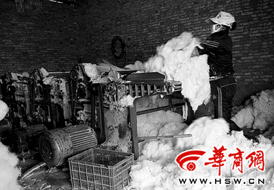氯氣泡出雪白黑心棉老板自曝年利潤60萬(組圖)