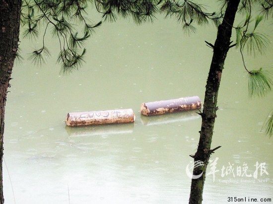 沉潭 涪陵區(qū)新村鄉(xiāng)群星村,天價榨菜沉潭處,水上的浮標標示著榨菜沉潭的時間。 羊城晚報記者 魯釔山 攝