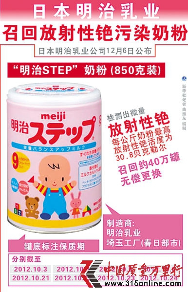 明治奶粉。資料圖