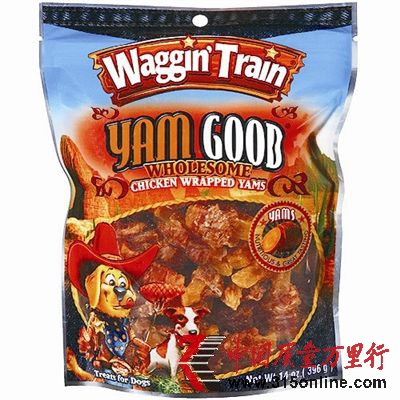 搖尾狗(Waggin’ Train)的雞肉棒。