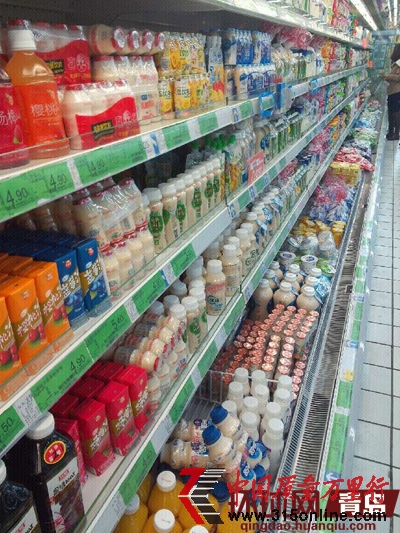 奶制品與乳酸飲料擺放在一起銷售 奶制品與乳酸飲料擺放在一起銷售