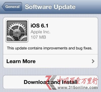 OiOS 6.1(do)²Ñ3G늳؆}